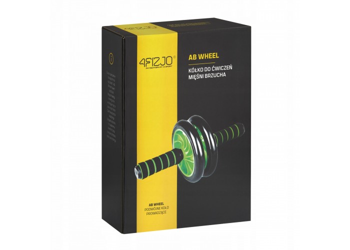 Ролик (гімнастичне колесо) для преса 4FIZJO Ab Wheel 4FJ0039 Black/Green
