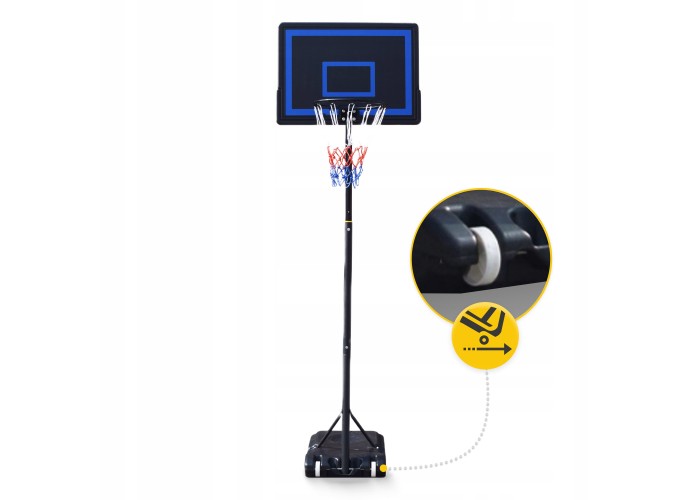 Баскетбольна стійка Falcon Junior 1.6-2.1 м мобільна BASKET02