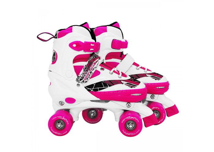 Роликові ковзани (квади) SportVida SV-LG0054 Size 31-34 White/Pink