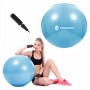М'яч для фітнесу (фітбол) Springos 55 см Anti-Burst FB0006 Sky Blue