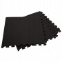 Мат-пазл (ласточкин хвіст) Springos Mat Puzzle EVA 120 x 120 x 1.2 cм FM0002 Black