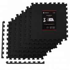 Мат-пазл (ласточкин хвіст) Springos Mat Puzzle EVA 180 x 120 x 1.2 cм FM0003 Black