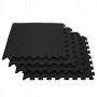 Мат-пазл (ласточкин хвіст) Springos Mat Puzzle EVA 120 x 120 x 1.2 cм FM0004 Black