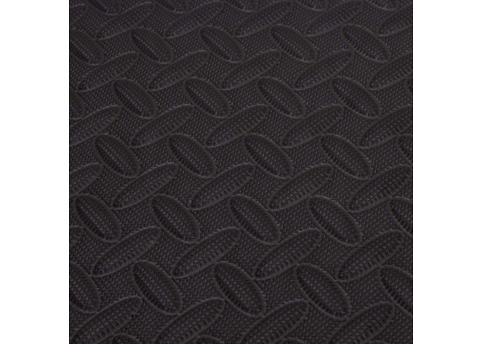 Мат-пазл (ласточкин хвіст) Springos Mat Puzzle EVA 120 x 120 x 1.2 cм FM0004 Black