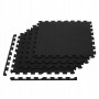 Мат-пазл (ласточкин хвіст) Springos Mat Puzzle EVA 120 x 120 x 1.2 cм FM0004 Black
