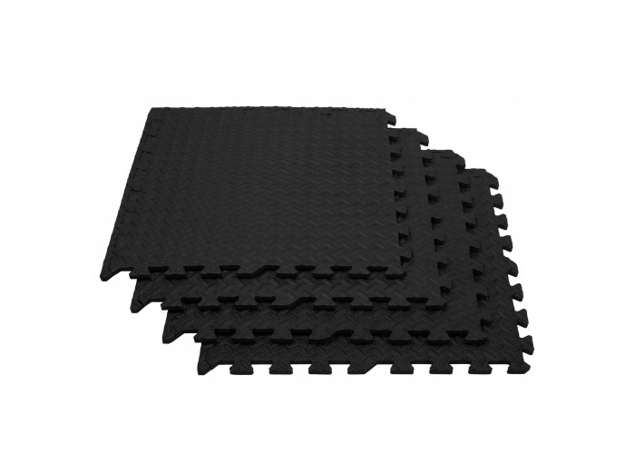 Мат-пазл (ласточкин хвіст) Springos Mat Puzzle EVA 180 x 120 x 1.2 cм FM0005 Black