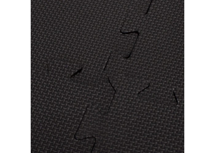 Мат-пазл (ласточкин хвіст) Springos Mat Puzzle EVA 120 x 120 x 2 cм FM0001 Black