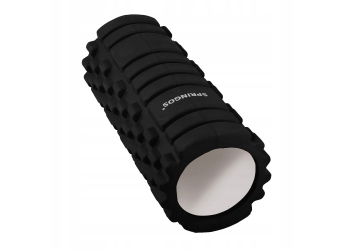 Масажний ролик (валик, роллер) Springos 33 x 14 см FR0013 Black