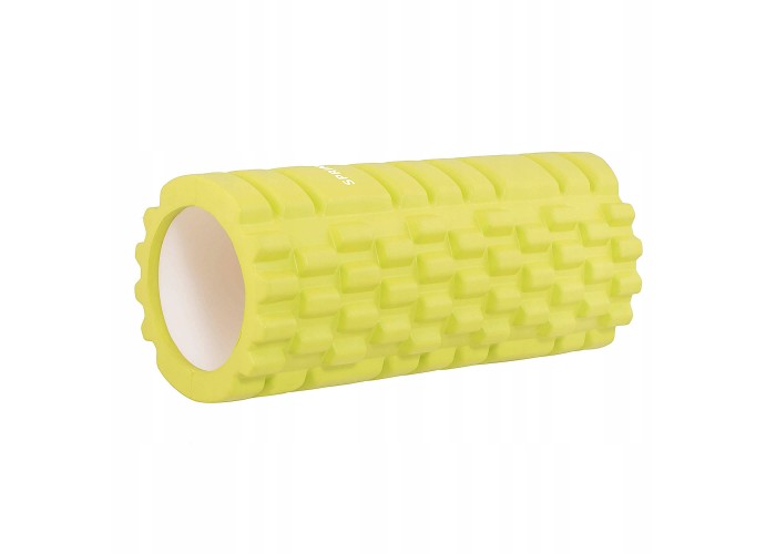 Масажний ролик (валик, роллер) Springos 33 x 14 см FR0015 Yellow