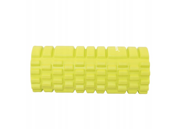 Масажний ролик (валик, роллер) Springos 33 x 14 см FR0015 Yellow