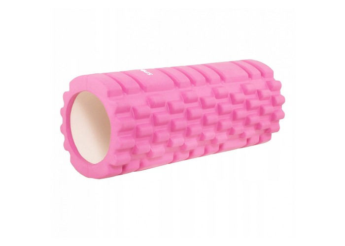 Масажний ролик (валик, роллер) Springos 33 x 14 см FR0017 Pink