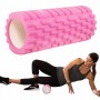 Масажний ролик (валик, роллер) Springos 33 x 14 см FR0017 Pink