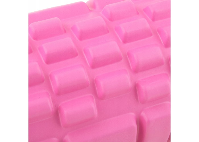 Масажний ролик (валик, роллер) Springos 33 x 14 см FR0017 Pink