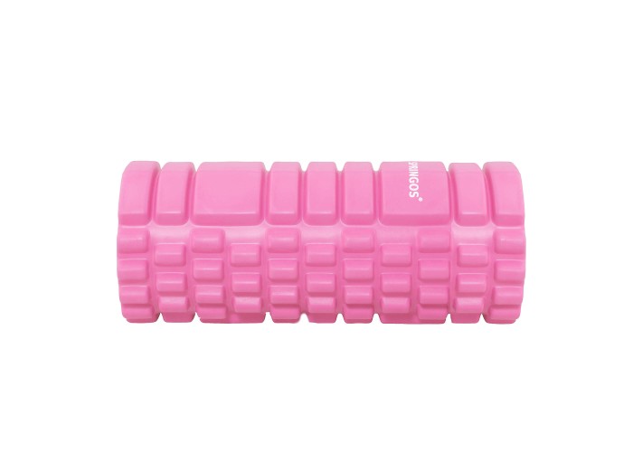 Масажний ролик (валик, роллер) Springos 33 x 14 см FR0017 Pink