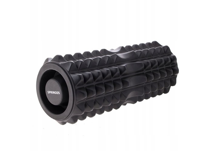 Масажний ролик (валик, роллер) Springos 33.5 x 13.5 см FR0006 Black
