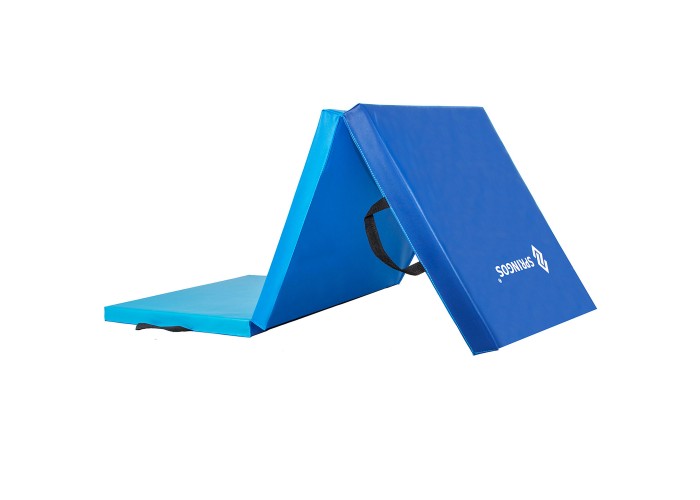 Мат гімнастичний складний Springos 180 x 60 x 5.5 cм FA0063 Blue