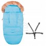 Дитячий конверт для коляски, санчат 4 в 1 Springos SB0015 Sky Blue