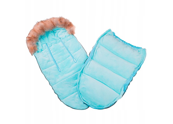 Дитячий конверт для коляски, санчат 4 в 1 Springos SB0015 Sky Blue