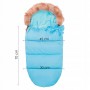 Дитячий конверт для коляски, санчат 4 в 1 Springos SB0015 Sky Blue