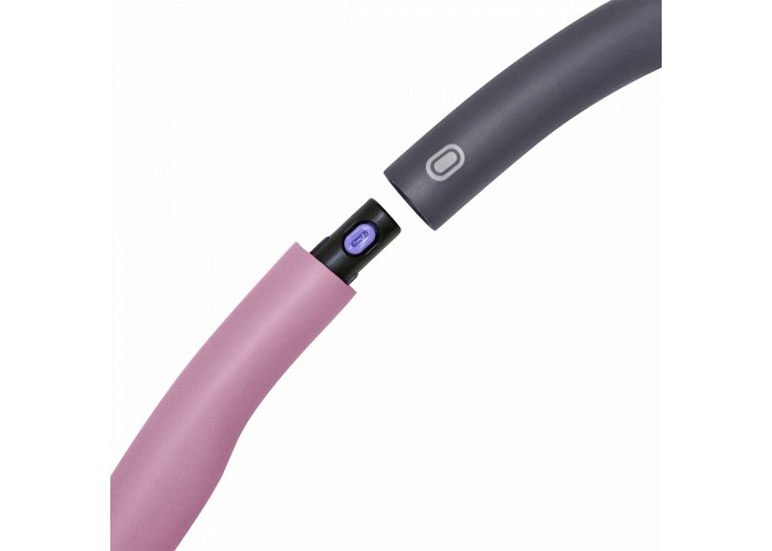 Обруч масажний Hula Hoop SportVida 100 см 1.2 кг SV-HK0338 Grey/Pink
