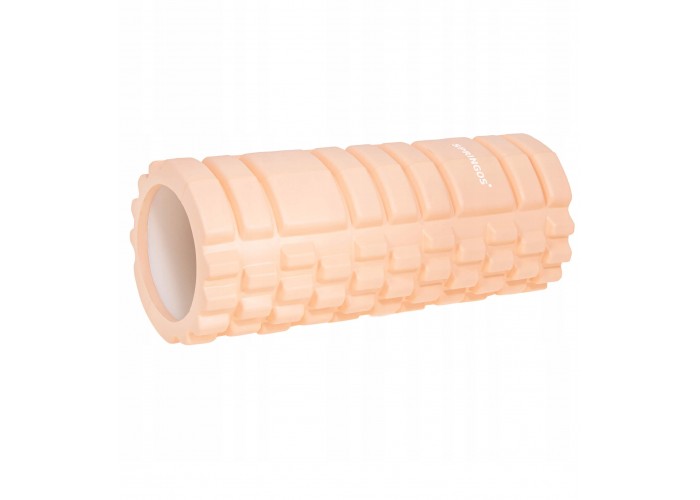 Масажний ролик (валик, роллер) Springos 33 x 14 см FR0021 Light Orange