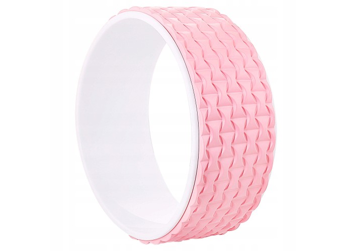 Колесо для йоги та фітнесу Springos Dharma YG0019 Pink/White