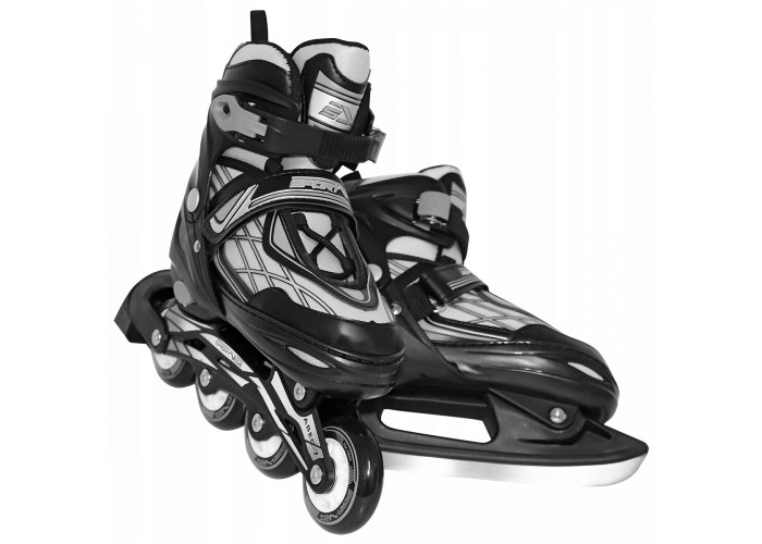 Роликові ковзани SportVida 4 в 1 SV-LG0065 Size 39-42 Black/Grey