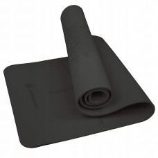 Коврик (мат) для йоги та фітнесу Springos TPE 6 мм YG0016 Black
