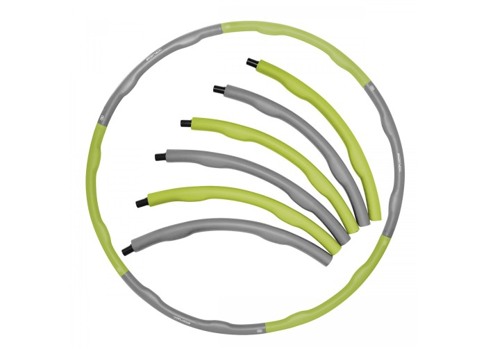 Обруч масажний Hula Hoop SportVida 100 см 1.2 кг SV-HK0339 Grey/Green
