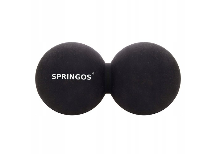 Масажний м'яч подвійний Springos Lacrosse Double Ball 6.5 x 13 см FA0053