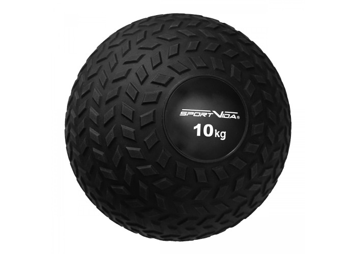 Слембол (медичний м'яч) для кросфіту SportVida Slam Ball 10 кг SV-HK0367 Black