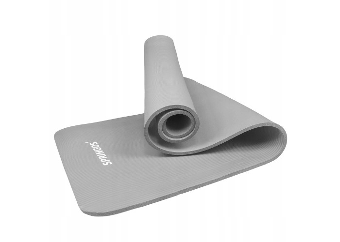 Коврик (мат) для йоги та фітнесу Springos NBR 1 см YG0032 Grey