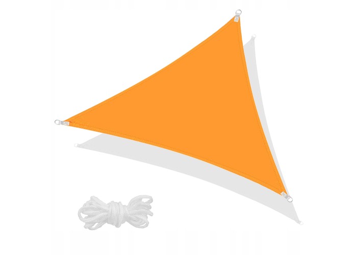 Тент-парус тіньовий для дому, саду та туризму Springos 7 x 5 x 5 м SN1012 Orange