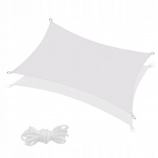 Тент-парус тіньовий для дому, саду та туризму Springos 3 x 2 м SN1041 Light Grey
