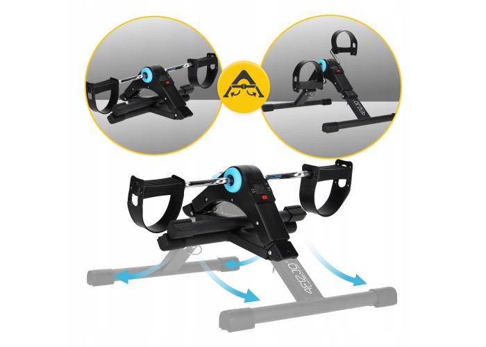 Міні велотренажер 4FIZJO Mini 2 в 1 для рук та ніг MBIKE03 Black/Blue