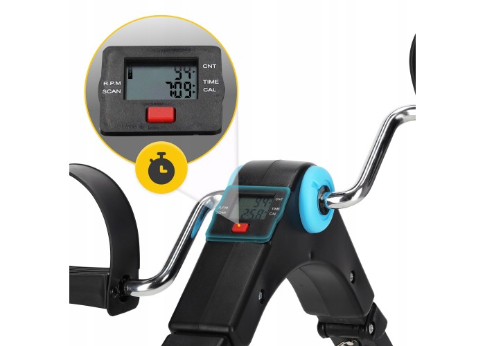 Міні велотренажер 4FIZJO Mini 2 в 1 для рук та ніг MBIKE03 Black/Blue
