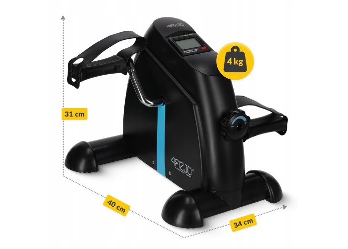 Міні велотренажер 4FIZJO Evo 2 в 1 для рук та ніг MBIKE01 Black/Blue