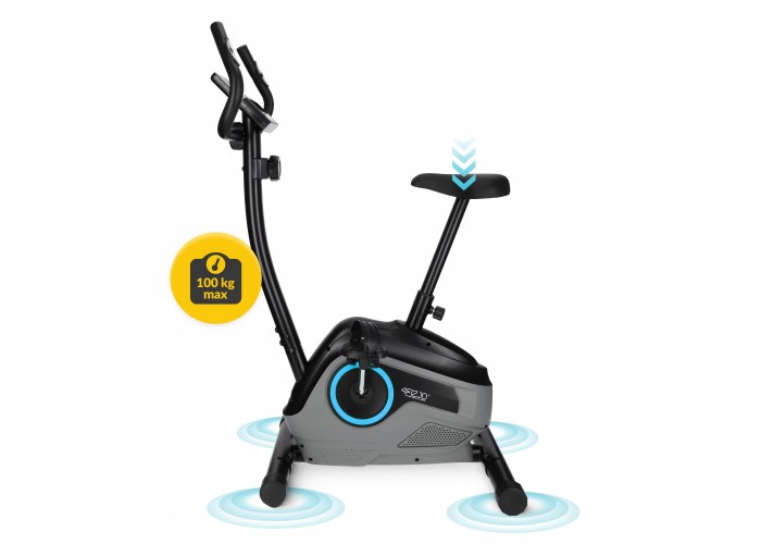 Велотренажер магнітний 4FIZJO Active+ TBIKE02 Black/Blue