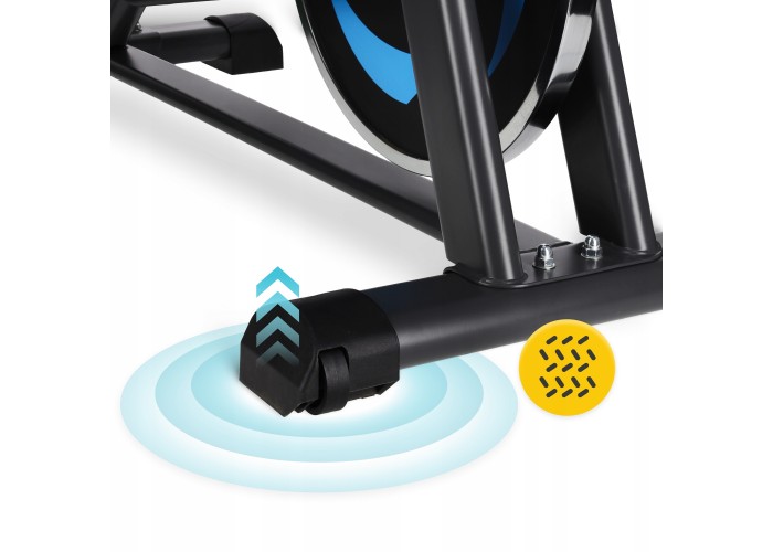 Велотренажер спінінговий (спінбайк) 4FIZJO Ultra SBIKE02 Black/Blue