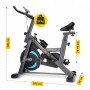 Велотренажер спінінговий (спінбайк) 4FIZJO Ultra SBIKE02 Black/Blue
