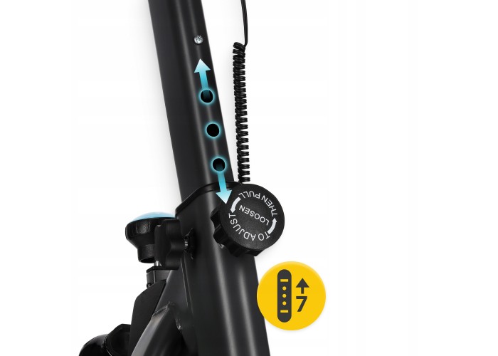 Велотренажер спінінговий (спінбайк) 4FIZJO Ultra SBIKE02 Black/Blue