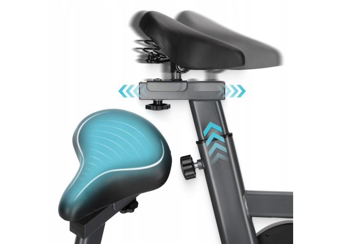 Велотренажер спінінговий (спінбайк) 4FIZJO Ultra SBIKE02 Black/Blue