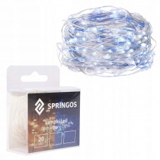 Гірлянда на батарейках Springos 1.9 м 20 LED CL0010 Cold White/Blue