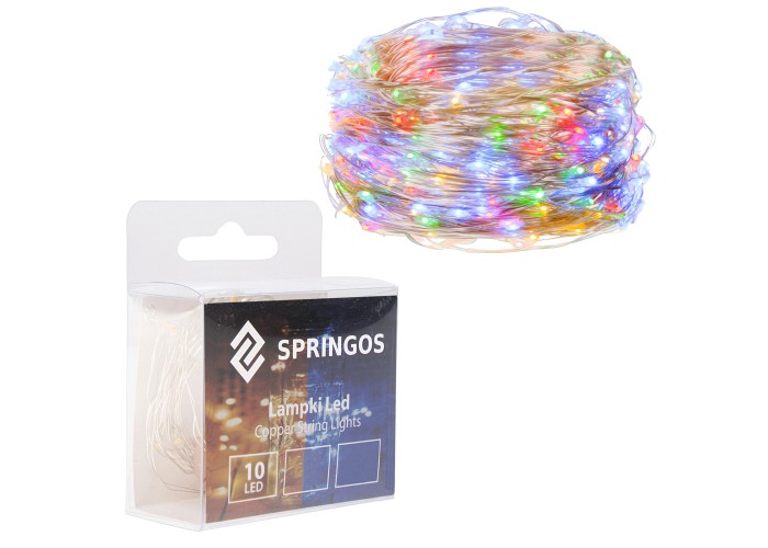 Гірлянда на батарейках Springos 0.9 м 10 LED CL0004 Mix