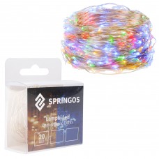Гірлянда на батарейках Springos 1.9 м 20 LED CL0008 Mix