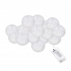 Гірлянда на батарейках Springos Cotton Balls 2 м 10 LED CL0028 Warm White