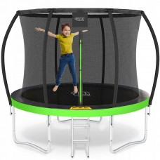 Батут із внутрішньою сіткою 4FIZJO PRO 8FT 252 см Black/Green (P-5907739314161)