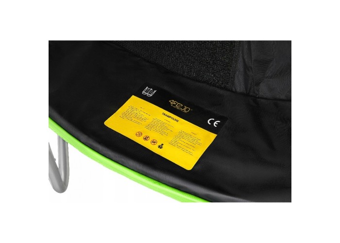 Батут із внутрішньою сіткою 4FIZJO PRO 8FT 252 см Black/Green (P-5907739314161)