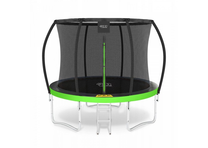 Батут із внутрішньою сіткою 4FIZJO PRO 8FT 252 см Black/Green (P-5907739314161)