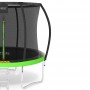 Батут із внутрішньою сіткою 4FIZJO PRO 8FT 252 см Black/Green (P-5907739314161)